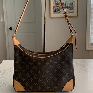 Louis Vuitton Boulogne 30 Monogram Handbag Shoulder Bag Excellent Condition